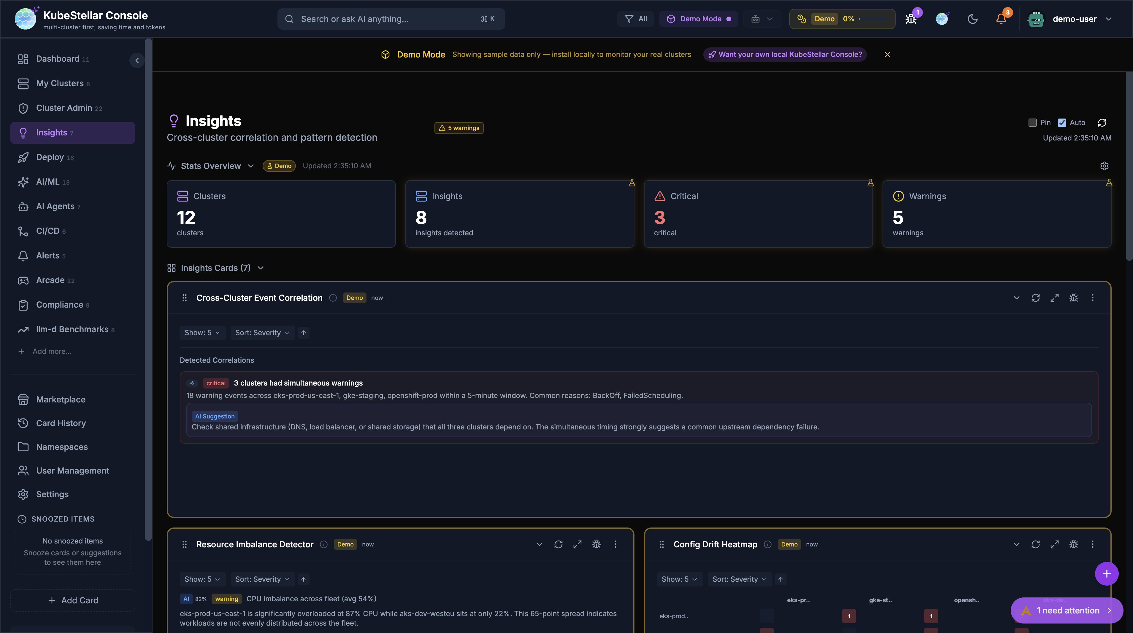 Insights Dashboard